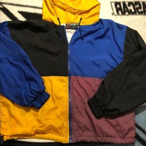 Vintage Color-block Windbreaker